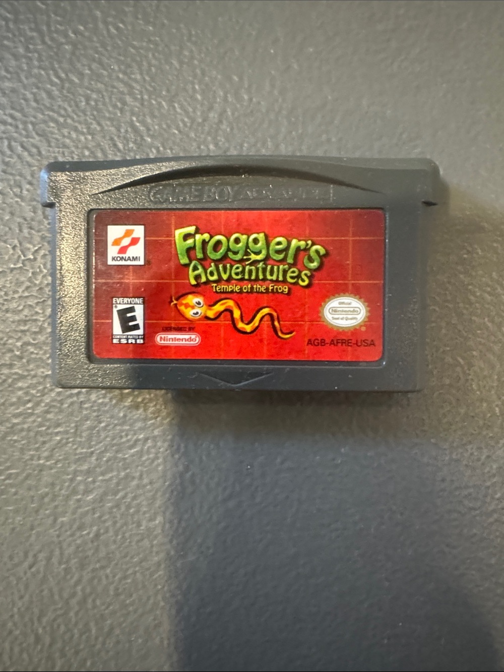 Konami Frogger's Adventures: Temple of the Frog - Gray Cartridge